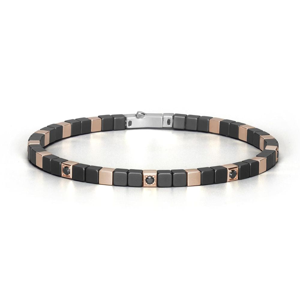 Baraka Men Bracelet Ceramic with Black Diamond
