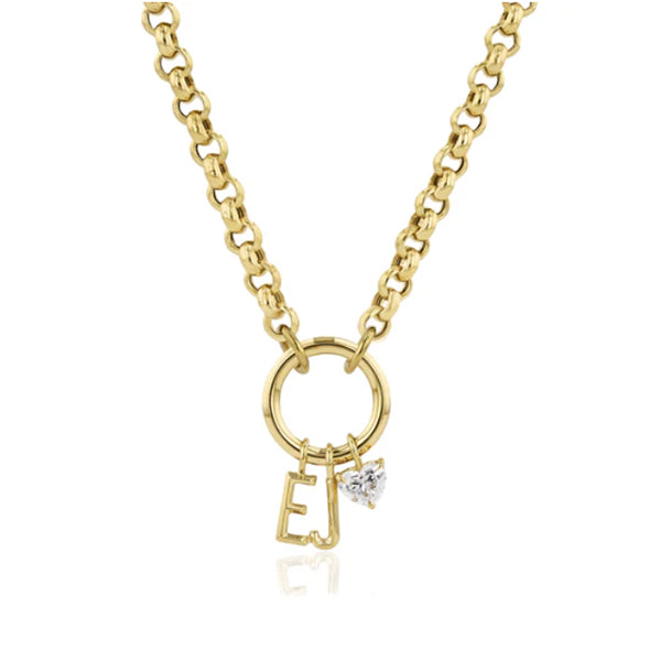 Phillips House 18k Yellow Gold Two Initial & Diamond Necklace - N2L1H30Y