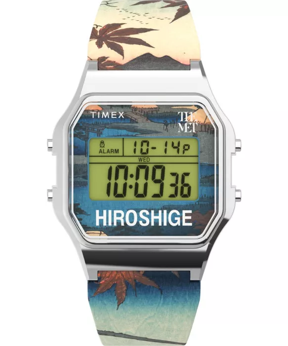 Timex® Digital 'The Met X Hiroshige' Unisex's Watch TW2W25300