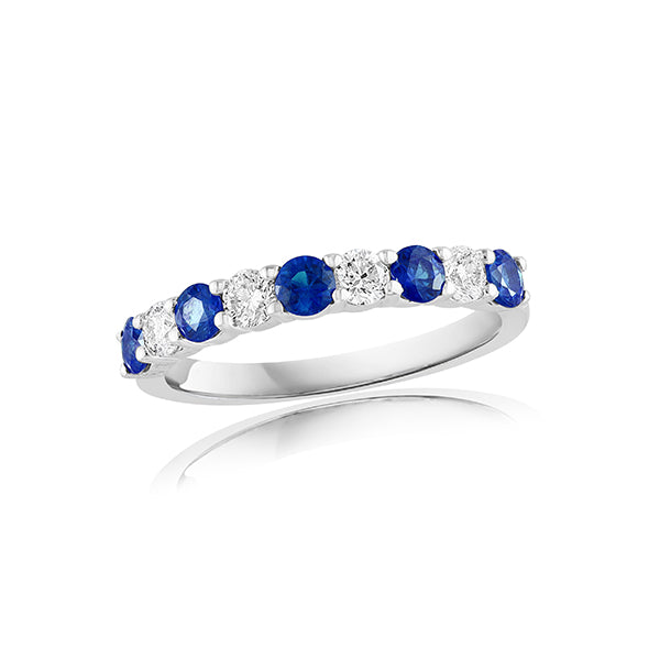 Moyer Collection 14KW Gold 0.49ctw Sapphire & Diamond Band - 410219