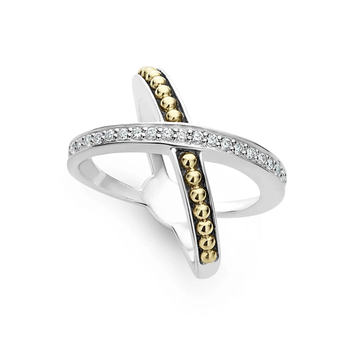 Lagos KSL Diamond X Ring- 02-80569-7
