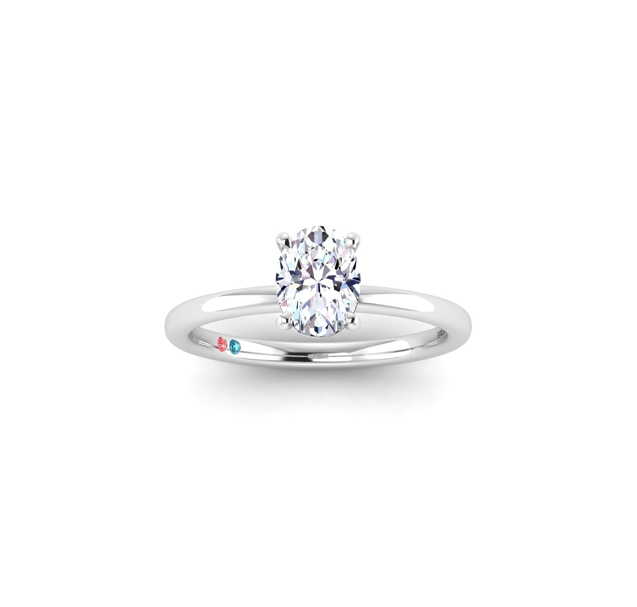 14K Lab Grown Diamond Solitaire Petite Engagement Ring~
