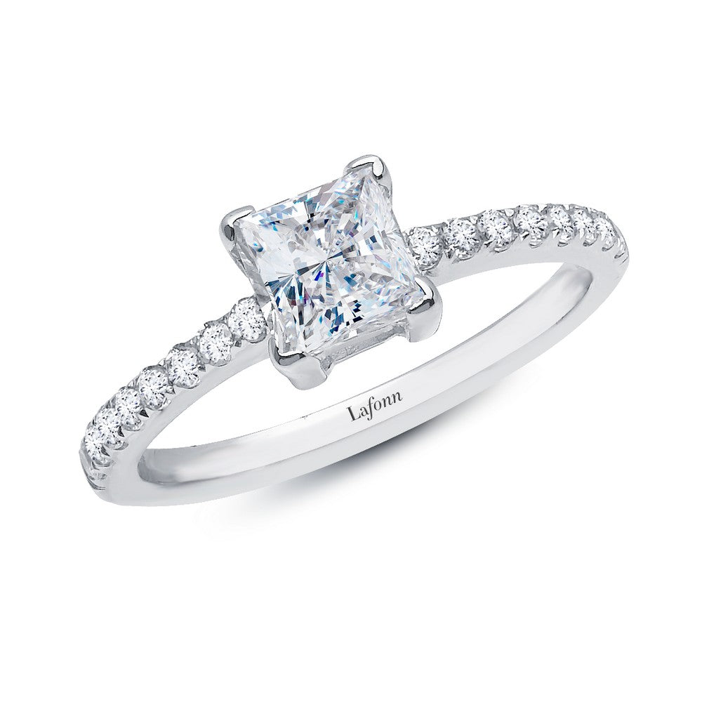 Princess-Cut Solitaire Engagement Ring