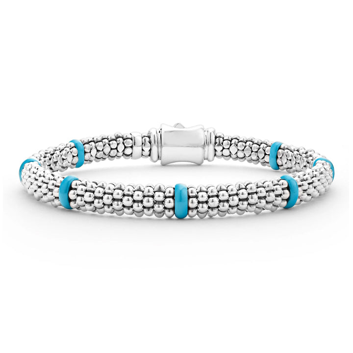 Lagos Blue Caviar Ceramic Station 6mm Bracelet - 05-81467-CT7