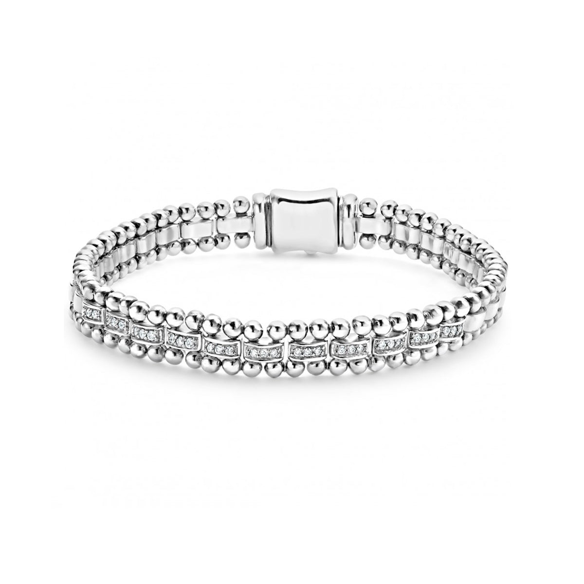 Lagos Caviar Spark Diamond Link Bracelet - 05-81241-DDM