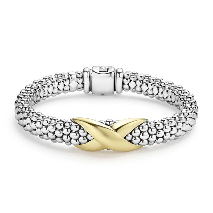 Lagos Embrace Two-Tone X Caviar Bracelet 9mm - 05-81495-7