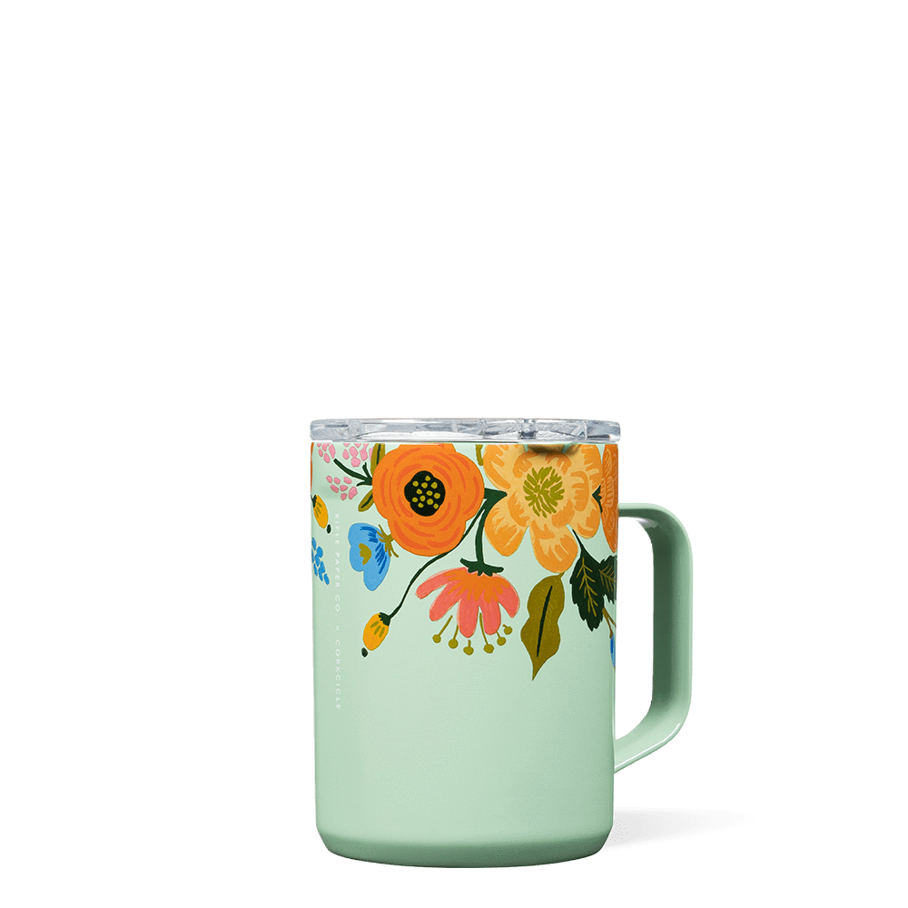 LIVELY FLORAL MINT MUG