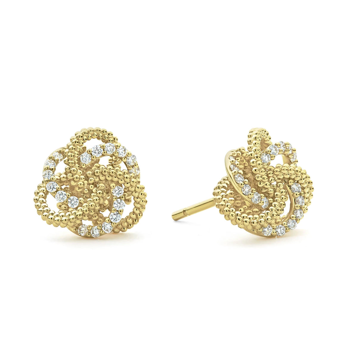 Lagos 0.23ct Diamond Love Knot Stud Earrings- 01-10529-00