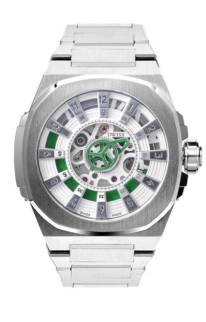 DWISS M3S Automatic SS White Green