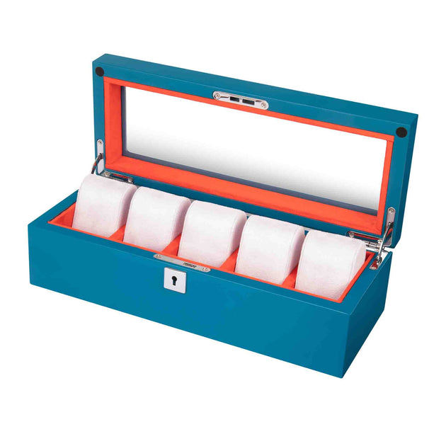 Mainspring Monte Carlo 5-Slot Collector Box Lake Blue