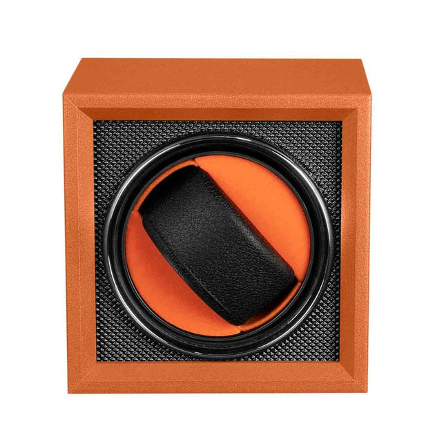 Mainspring Oxford Guardian Single Slot Watch Winder Retro Orange