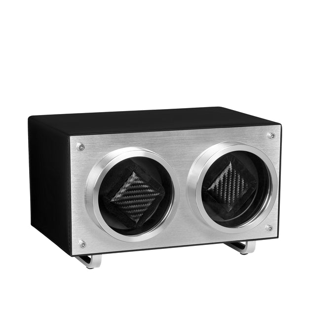 Mainspring Raceday Flemington Dual Slot Watch Winder Piston Black