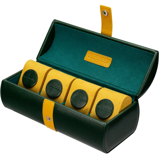 Mainspring Raceday Podium 4-Piece Watch Box Racing Green