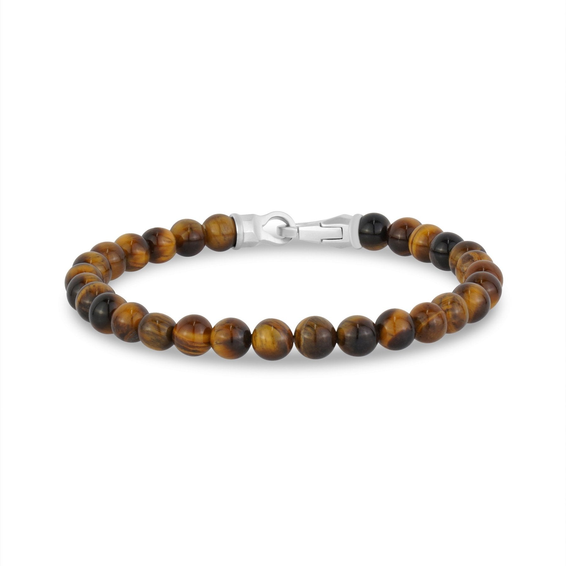6MM Brown Tiger Eye Bead Bracelet