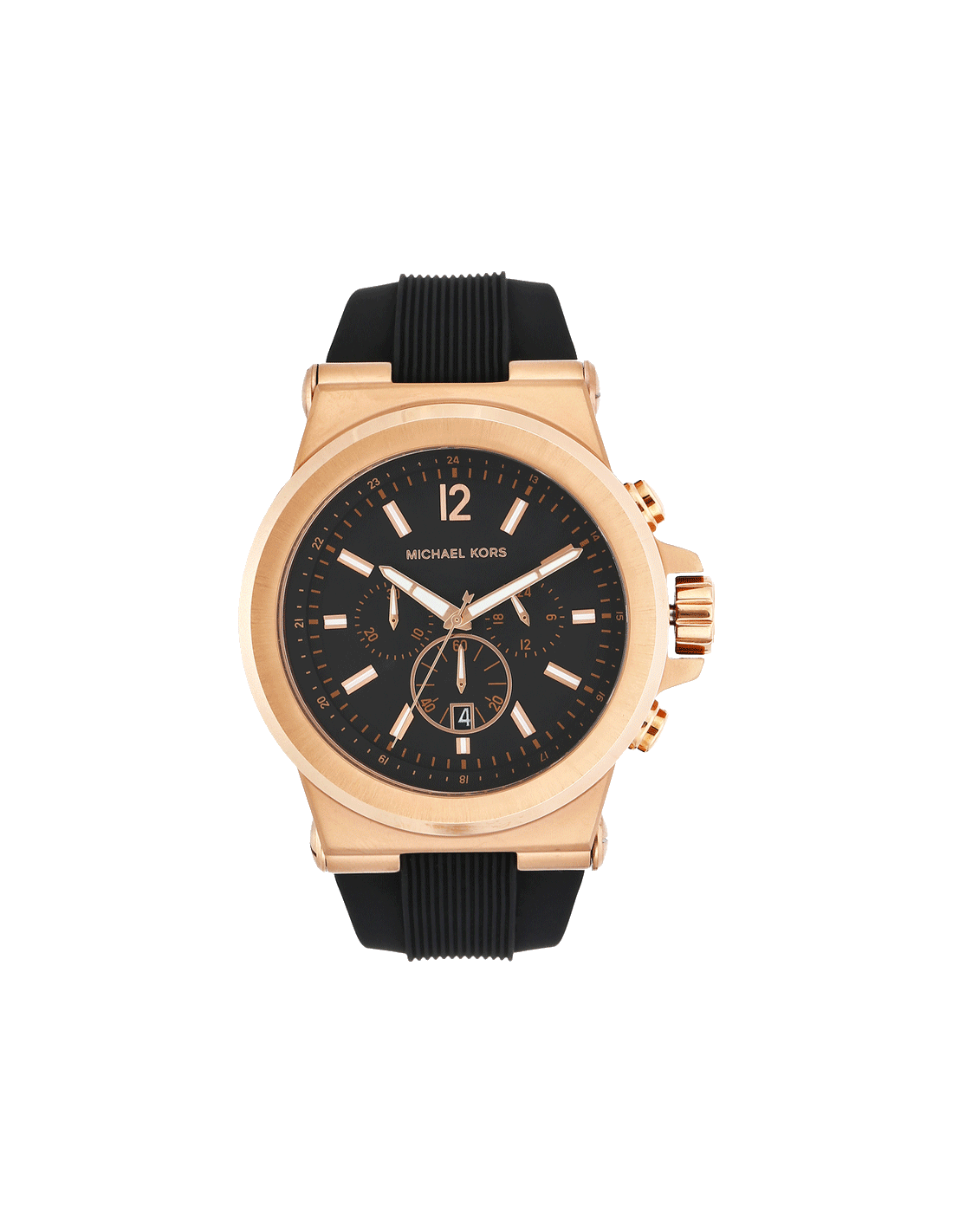 Men's Dylan Chronograph Watch (Black/Rose-Gold)