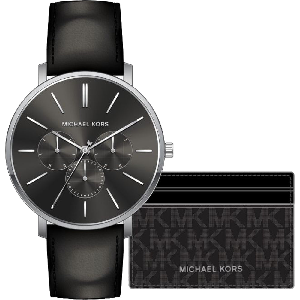 Men's Blake Watch and Wallet Set (Black)