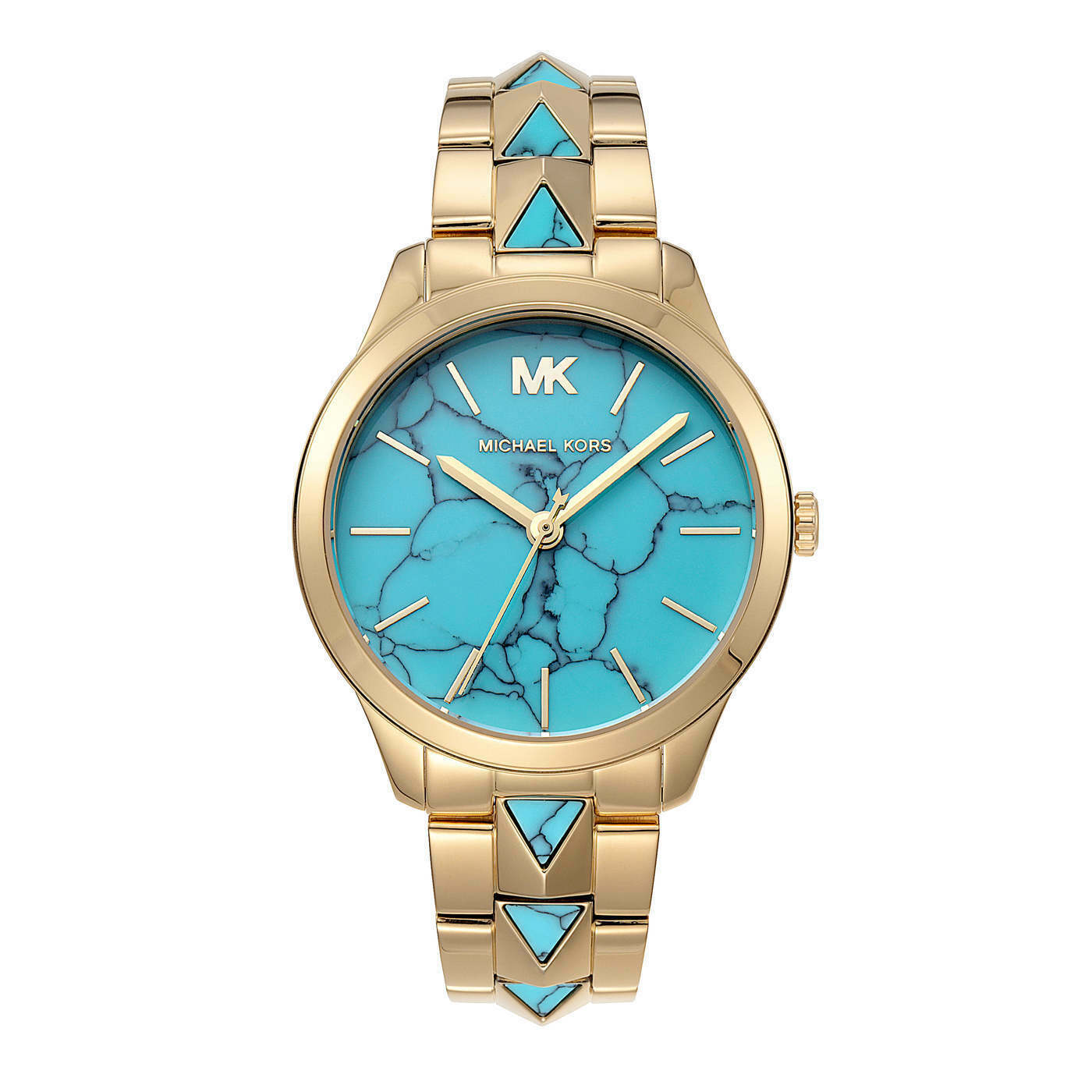Runway Mercer Watch (Gold/Turquoise)