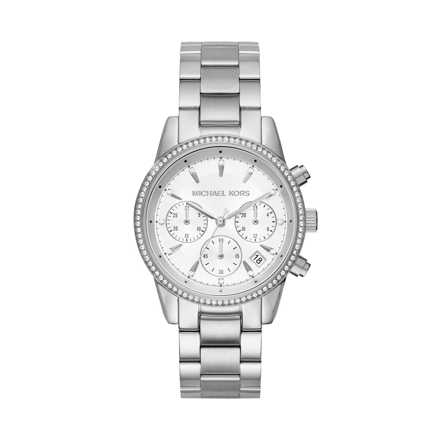 Ritz Chronograph Watch (Silver)