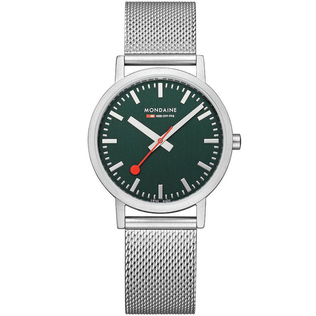 Mondaine Classic 36mm Green SS