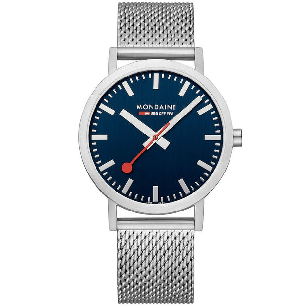 Mondaine Classic 40mm Blue SS