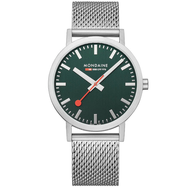 Mondaine Classic 40mm Green SS