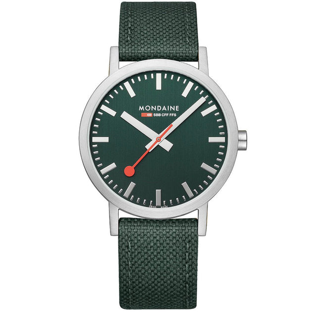 Mondaine Classic Recycled rPET 40mm Forest Green