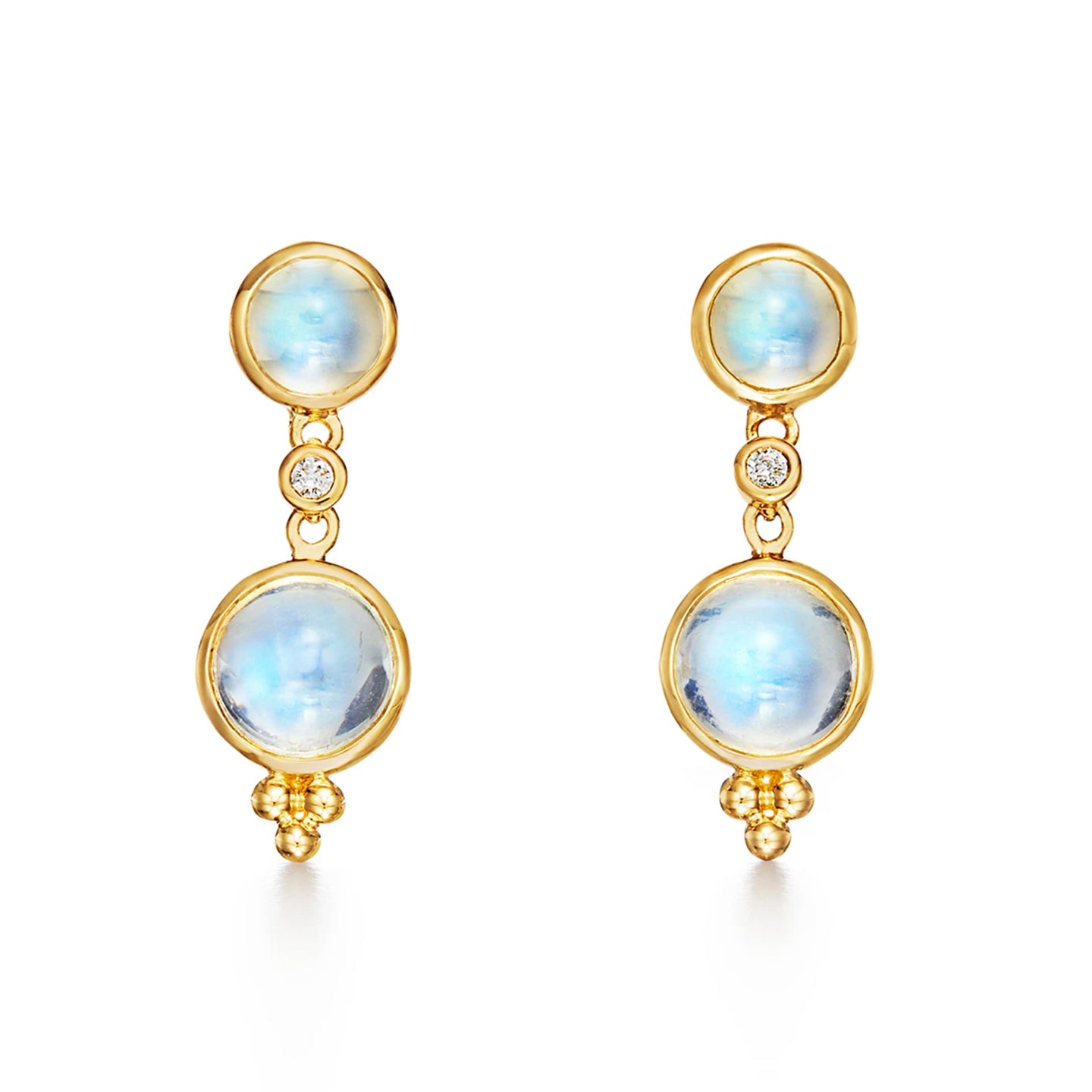 Temple St. Clair 18K Moon Drop Earrings- E41420-BMDRP