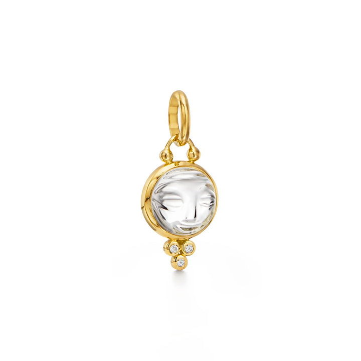 Temple St. Clair 18K Moonface Pendant- P71852-CRMNFC10