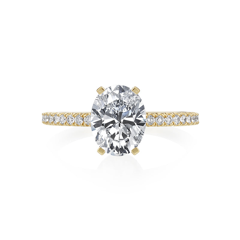 Moyer Collection 14K Yellow Gold Oval Diamond Engagement Ring