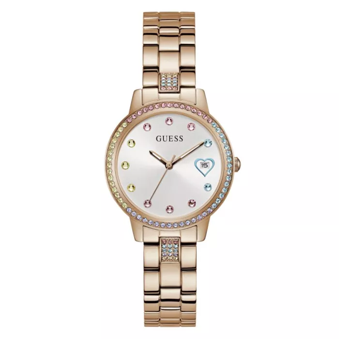 Guess® Analogue 'Three Of Hearts' Women's Watch GW0657L3