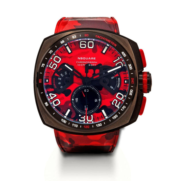 Nsquare Nick Chrono 51mm Red Camo