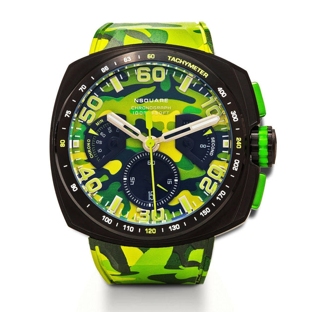 Nsquare Nick Chrono 51mm Green Camo