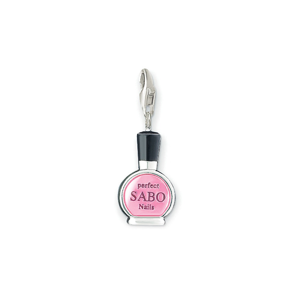 Nail Polish Charm (Silver/Pink)