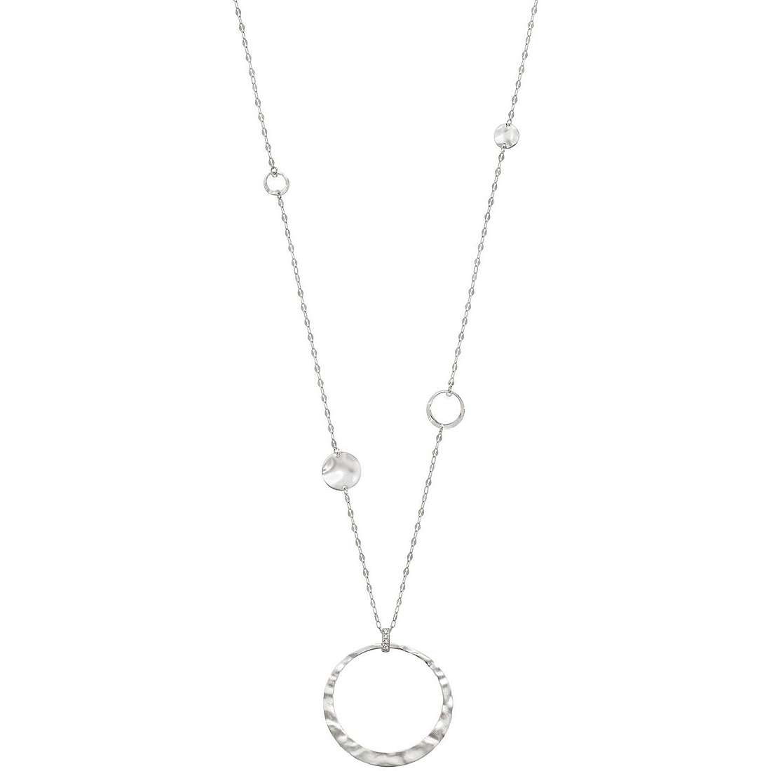 Luna Collection Long Silver Necklace