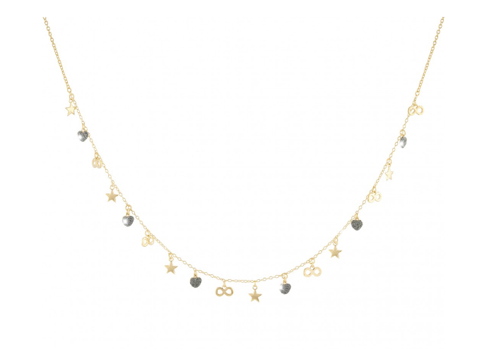 Infinity, Stars & Hearts Diamond Dust Necklace