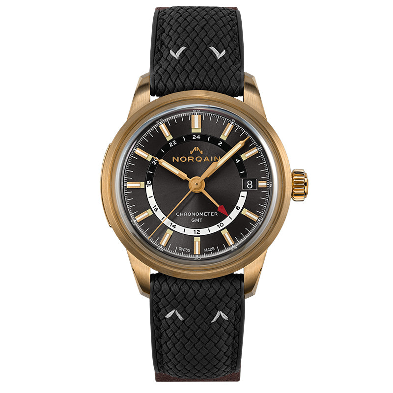Norqain Freedom 60 GMT 40mm Bronze Anthracite - N2100.22Z02.G01.R01