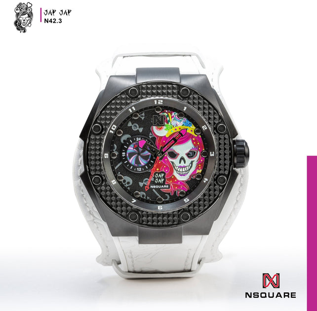 Nsquare JapJap Automatic 46mm Blizzard White Limited Edition