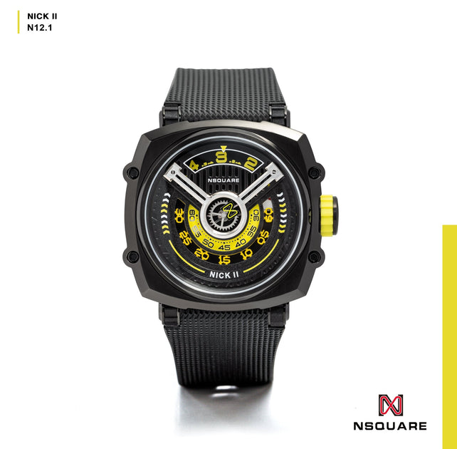 Nsquare Nick II Automatic 45mm Black Yellow