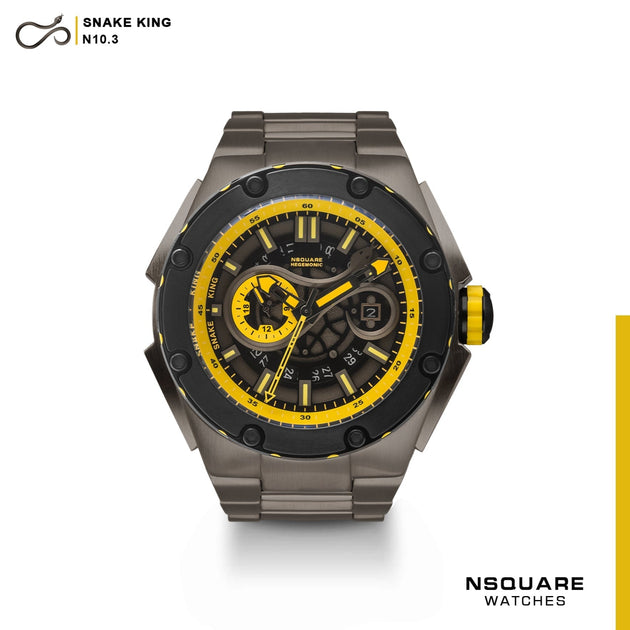Nsquare SnakeKing Automatic 46mm Yellow Gray