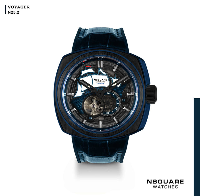 Nsquare Voyager Automatic 51mm Black Blue