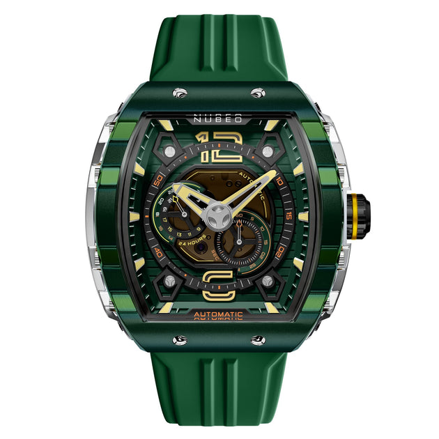 Nubeo Magellan 24 Hour Automatic Dark Green