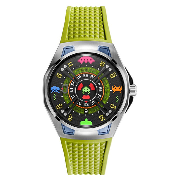 Nubeo OAO Automatic Space Invaders Limited Edition Galaxy Green