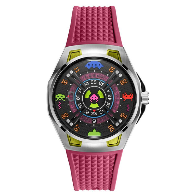 Nubeo OAO Automatic Space Invaders Limited Edition Plasma Pink