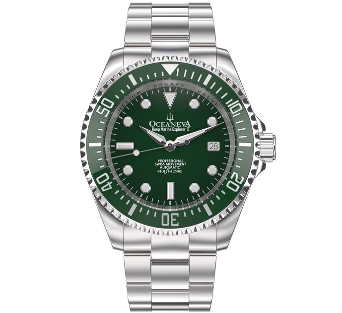 Oceaneva Deep Marine Explorer II Automatic 1250M Pro Diver All Green