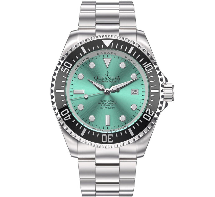 Oceaneva Deep Marine Explorer II Automatic 1250M Pro Diver Aquamarine Limited Edition