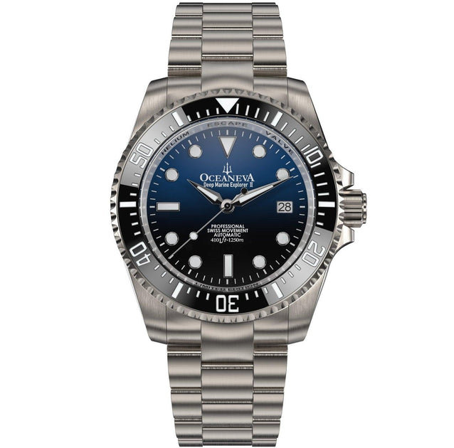 Oceaneva Titanium Deep Marine Explorer II Automatic 1250M Blue Black