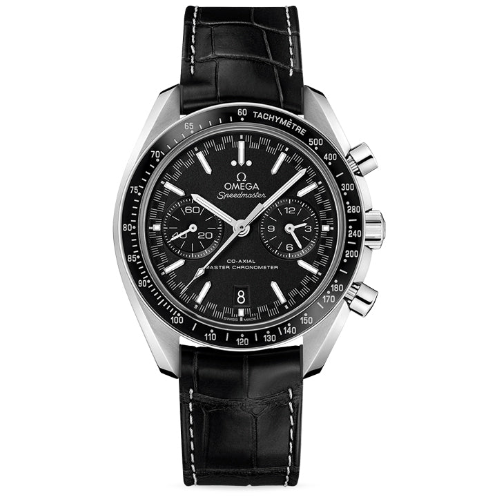 Omega Speedmaster Racing Steel on Leather Strap - 329.33.44.51.01.001