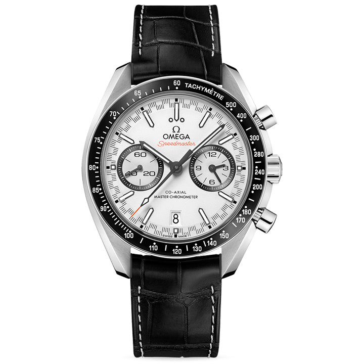 Omega Speedmaster Racing Steel on Leather Strap - 329.33.44.51.04.001
