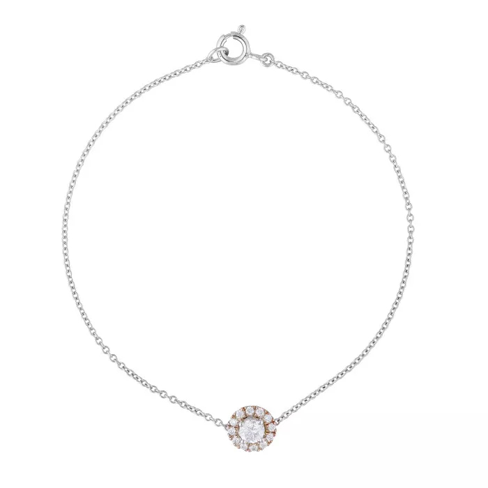 Orphelia® 'Gilda' Women's Two-Tone 18C Bracelet - Silver/Gold AD-1029/1