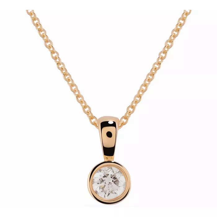 Orphelia® 'Rosalind' Women's Yellow gold 18C Chain with Pendant - Gold KD-2032/1